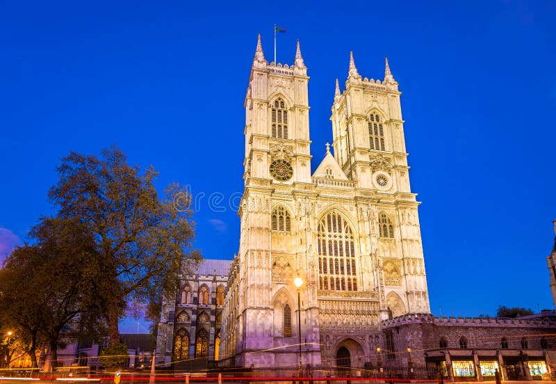 Abadía de Westminster por la tarde - Londres fotografía de archivo Abadía de Westminster por la tarde - Londres fotografía de archivo