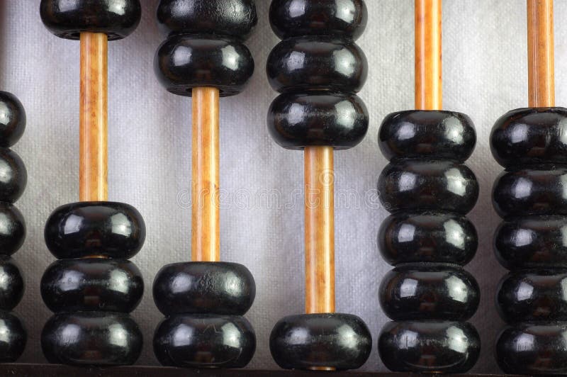 Closeup of a vintage abacus. Closeup of a vintage abacus.