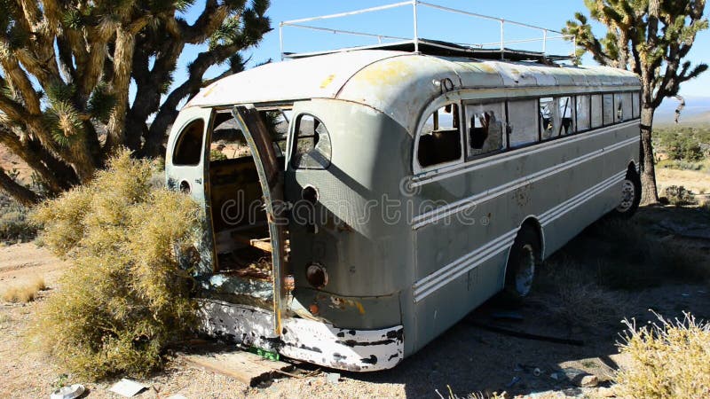 Abandon Bus in the Mojave Desert