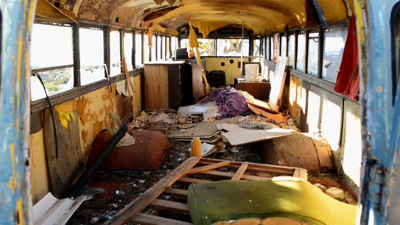 Abandon Bus in the Mojave Desert