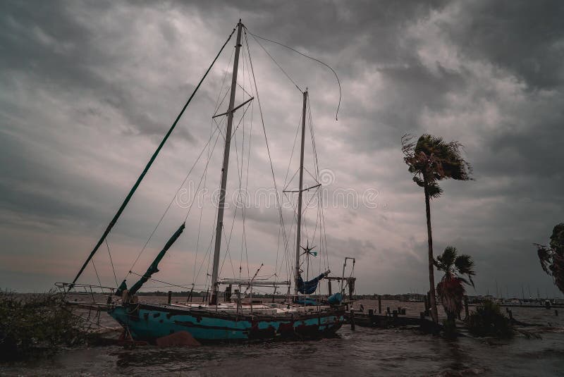 Abandon sailboat