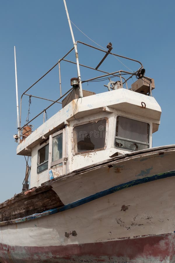 Abandoned Shrimp Boat, Florida Stock Photo - Image of ...