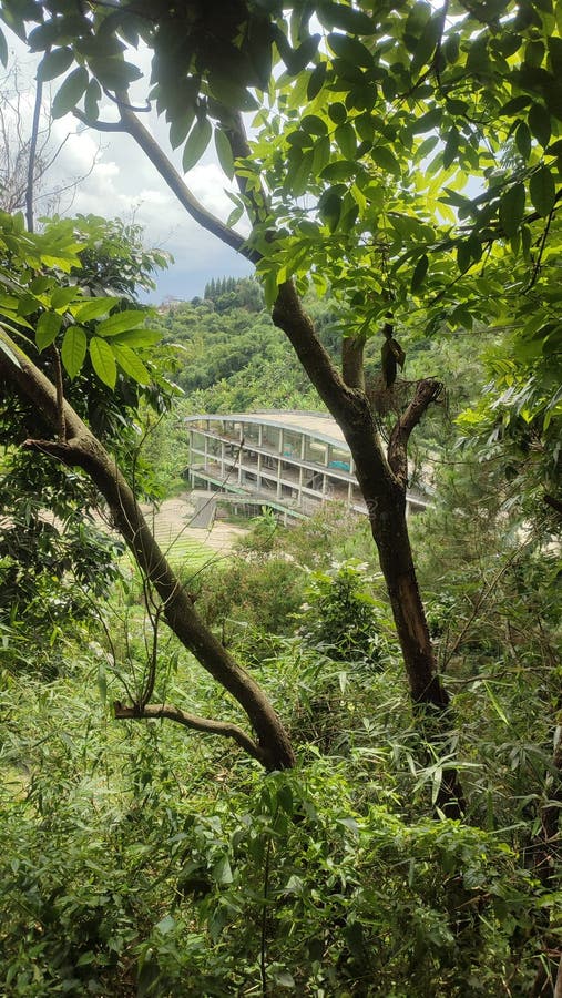 Abandoned Building in the Corner of Bandung City Stock Image Image of