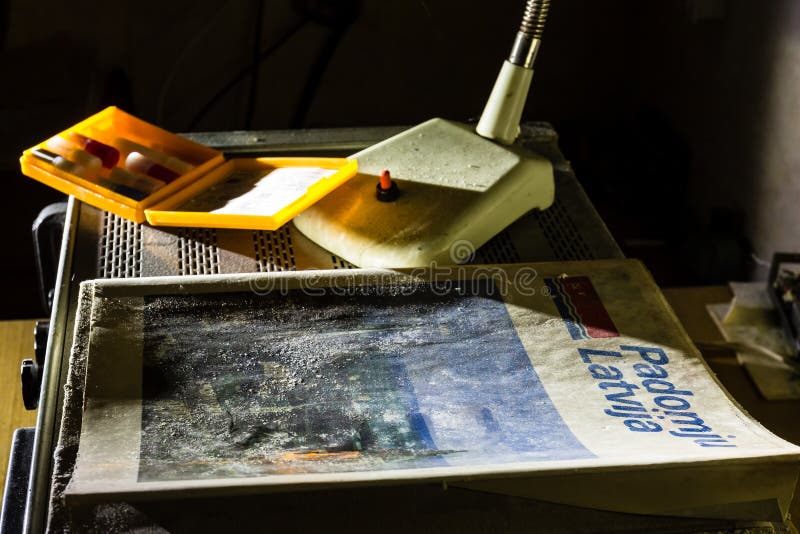 Abandoned bunker inventory royalty free stock photography