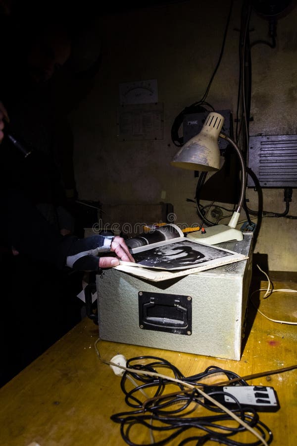 Abandoned bunker inventory royalty free stock photo