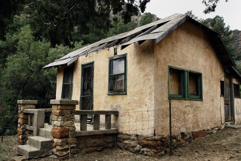 Abandoned Cabin in Arizona State Park Stock Image Image of vacation