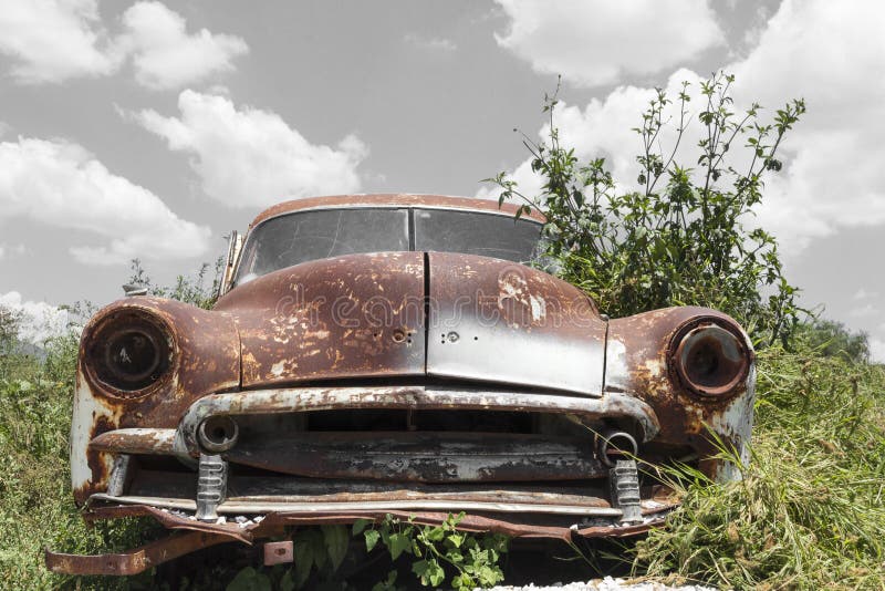 Abandoned car