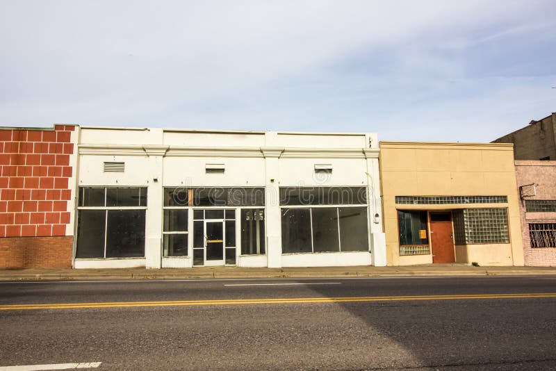 Abandoned Commercial Retail Store Fronts