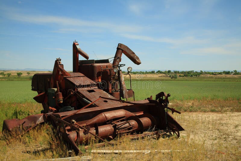 Abandoned farm machinery