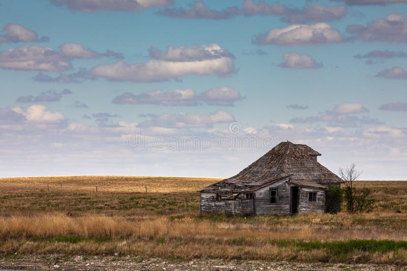 Abandoned Farm in the Prairie of Canada