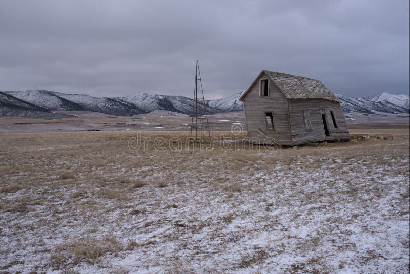 Abandoned Farmhouse in Arbon Valley Stock Photo Image of range