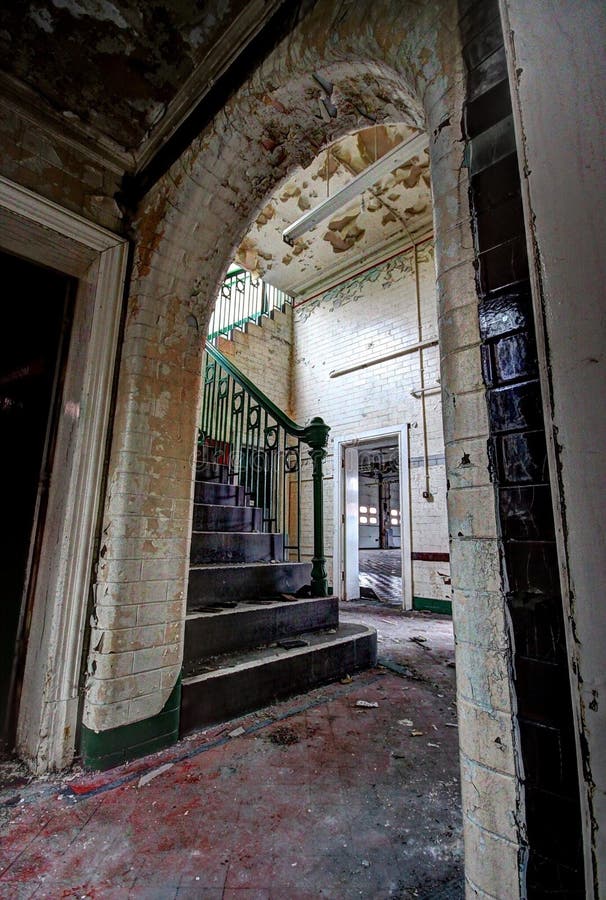 Abandoned fire station stock image. Image of doorway 51141433