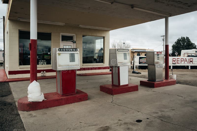 Abandoned Gas Station Moriarty New Mexico Stock Photos Free & Royalty