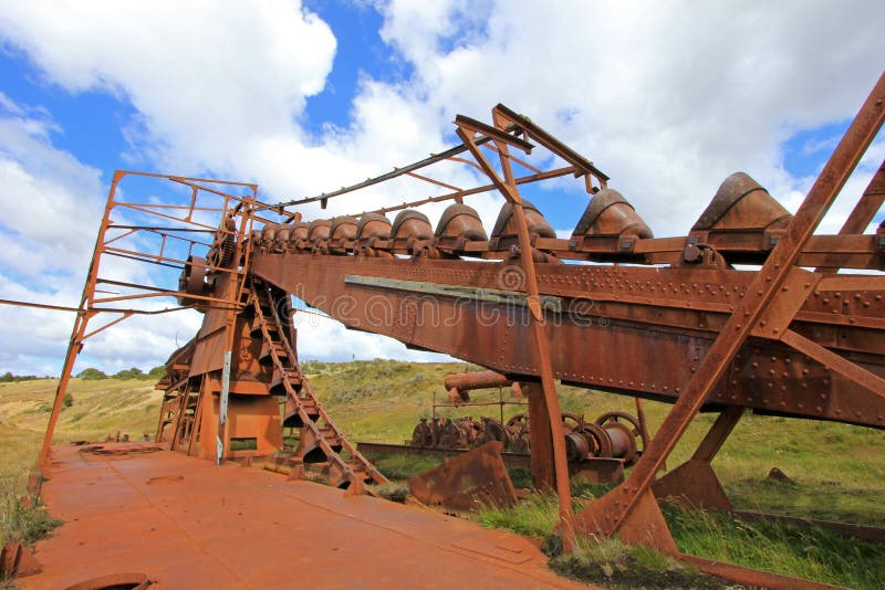 Abandoned gold dredge, Tierra Del Fuego, Chile