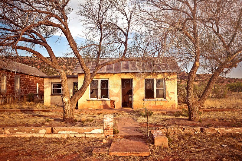 Abandoned House in Cuervo, New Mexico Stock Image Image of historic