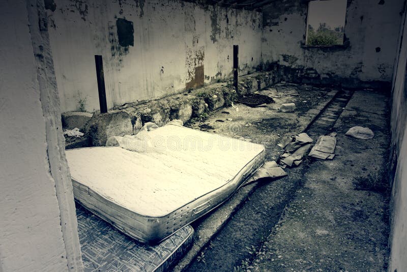 Abandoned house ruins stock photography