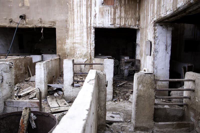 Abandoned interior house royalty free stock images