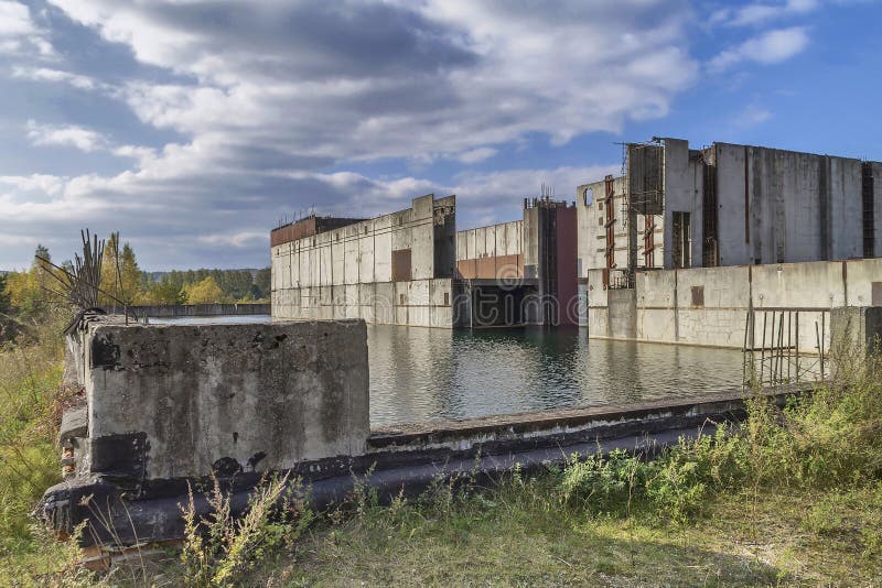 Abandoned nuclear power plant