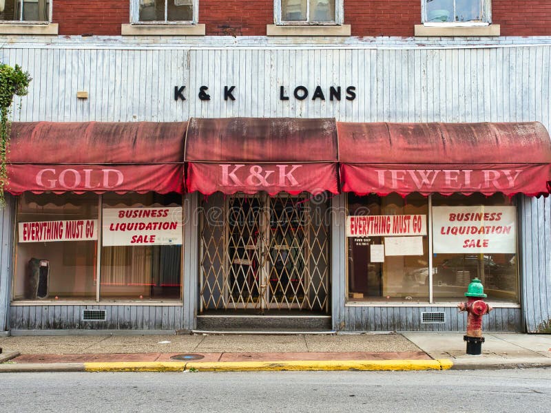 An Abandoned Pawn Shop In Clarksburg Wv Editorial Image Image Of