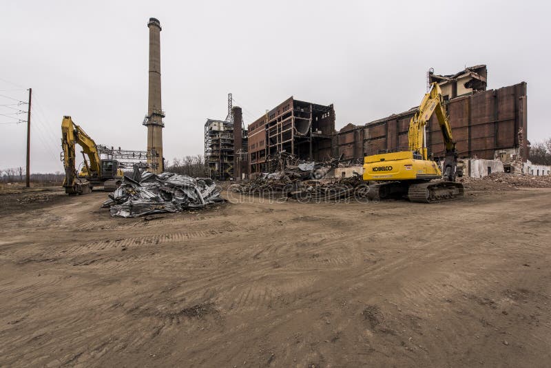 Abandoned Power Plant Ohio Editorial Photo Image of american