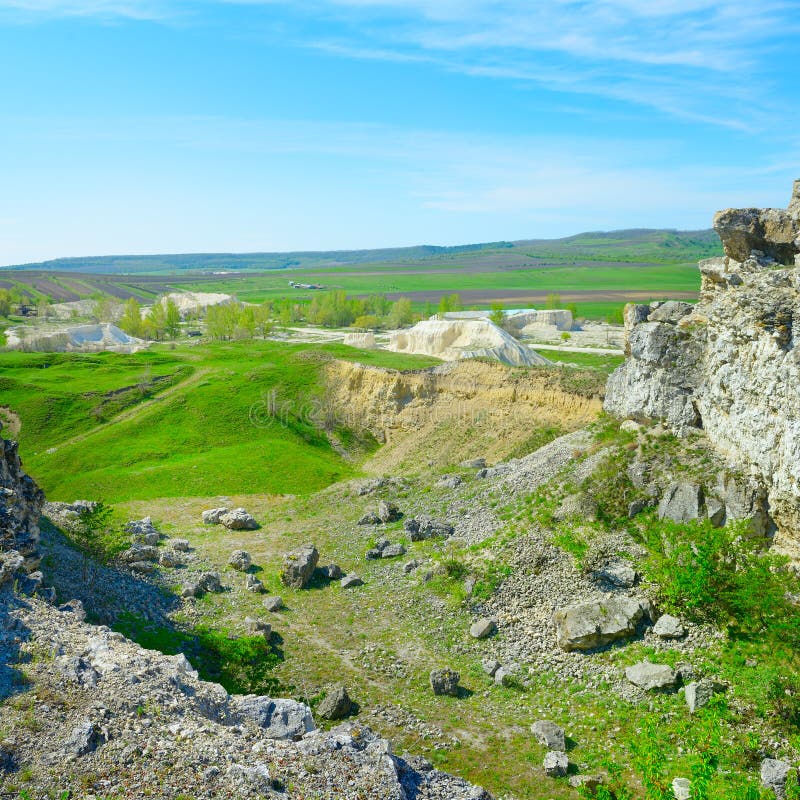 Abandoned Quarry for Limestone Mining. Stock Image Image of mountain