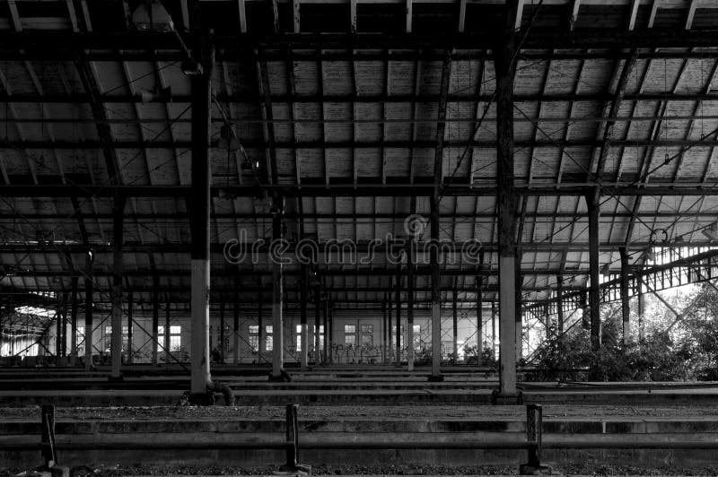 Abandoned railway station in Germany