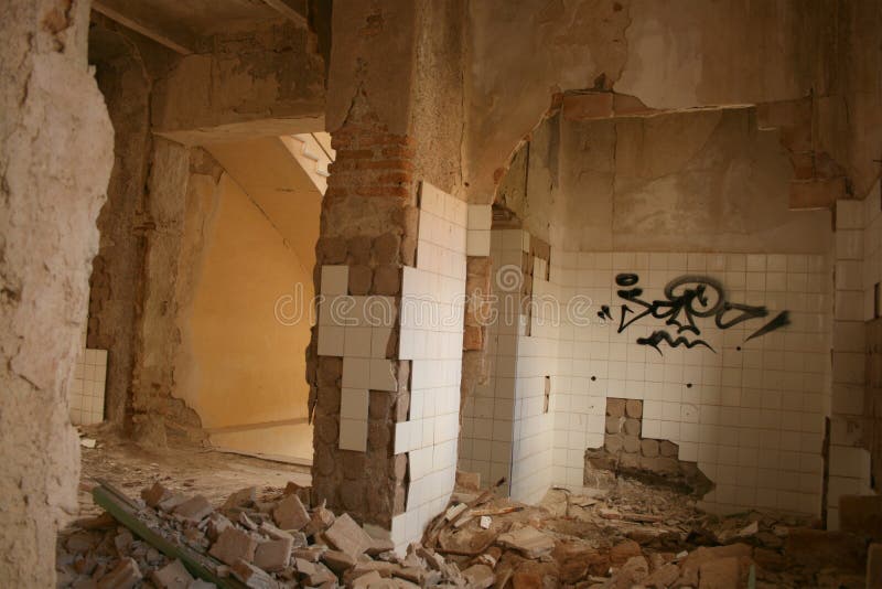 ABANDONED SANATORIUM 12 stock image. Image of broken 144409433