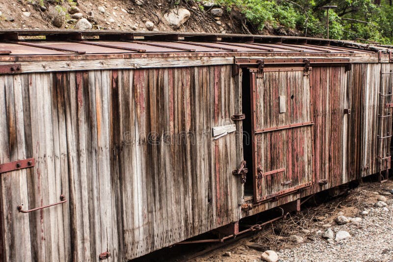 Abandoned, Weathered Boxcar royalty free stock images