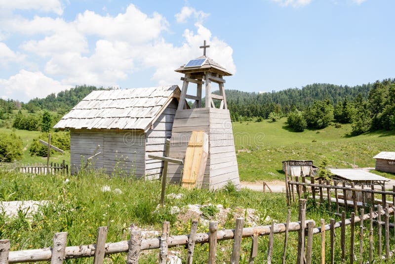 Abandonet lös västra filmuppsättning, Kroatien royaltyfri foto Abandonet lös västra filmuppsättning, Kroatien royaltyfri foto