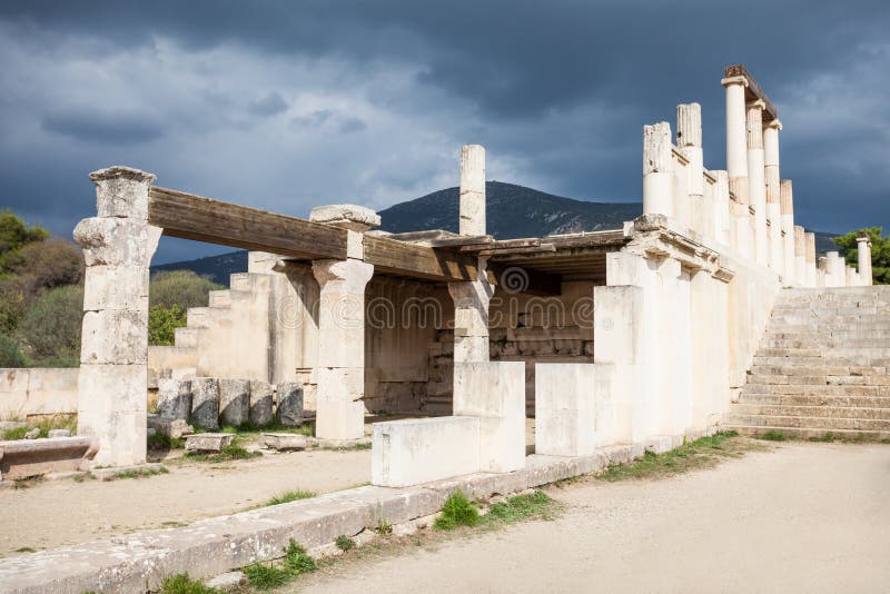 Abaton Von Epidaurus, Griechenland Stockfoto Bild von standort, kunst