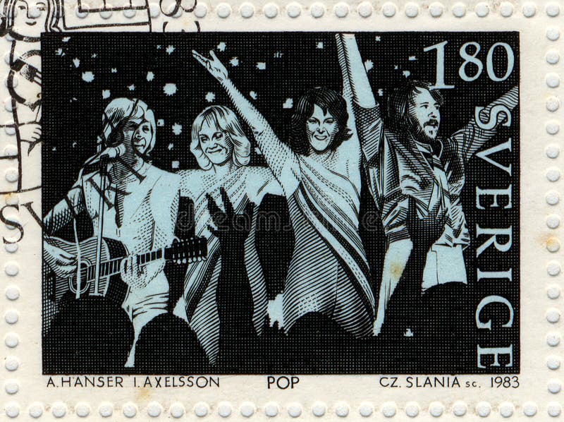 Abba postage stamp stock images