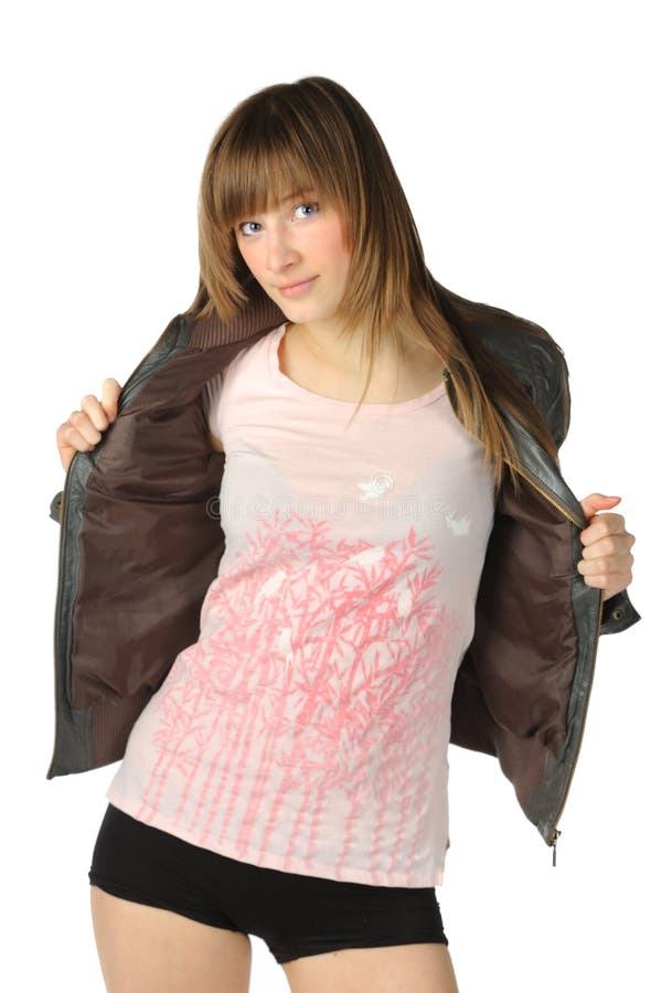 Bionda carina fotografia stock