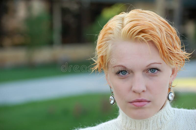 Bionda carina fotografie stock