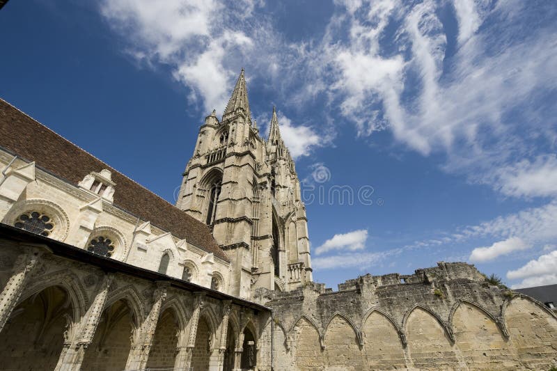 Abbaye de Rue-Jean-DES Vignes dans Soissons images stock Abbaye de Rue-Jean-DES Vignes dans Soissons images stock
