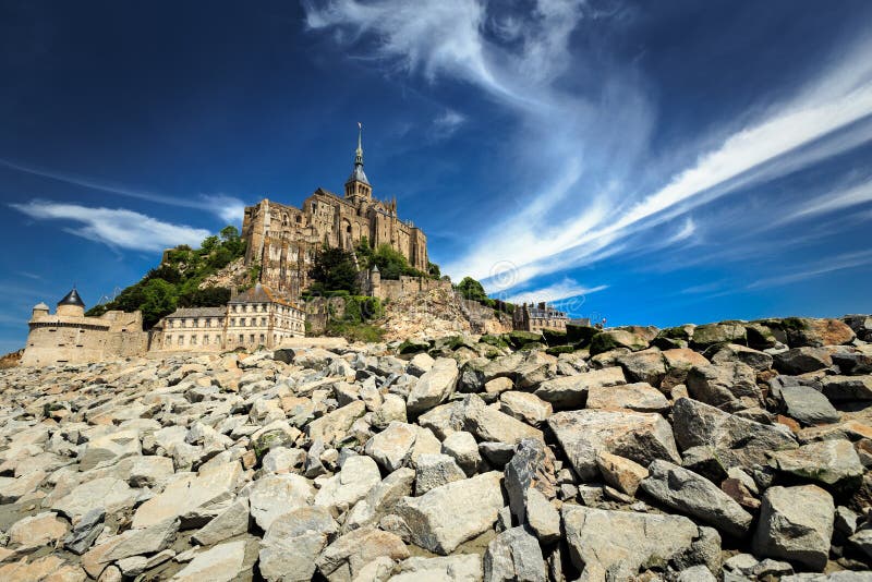 Abbazia del Saint Michel di Mont fotografie stock libere da diritti Abbazia del Saint Michel di Mont fotografie stock libere da diritti