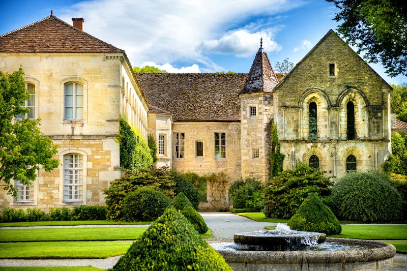 Abbey of Fontenay, Burgundy, France stock images Abbey of Fontenay, Burgundy, France stock images