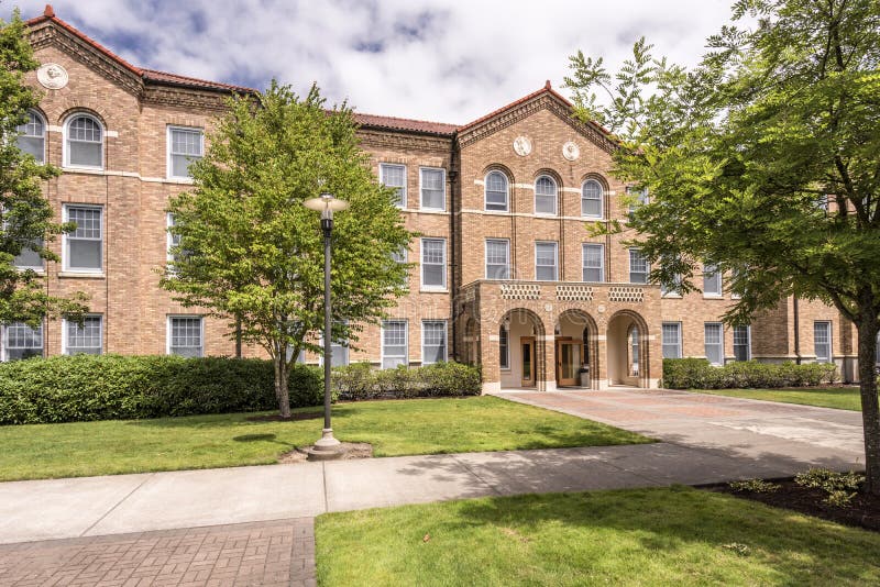 The Abbey on Mt. Angel Oregon. Stock Image Image of doorways, retreat