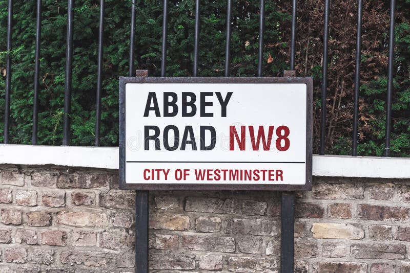 Abbey Road Beatles Lennon Street Sign Green Background White Text 18" x 4" New 
