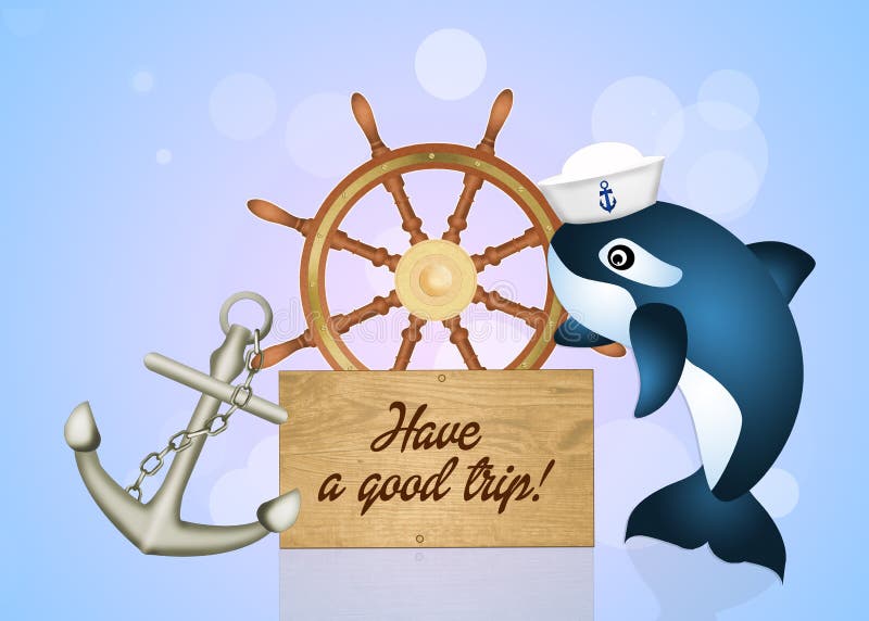 Abbia Un Buon Viaggio Illustrazione Di Stock Illustrazione Di Assassino 89018162
