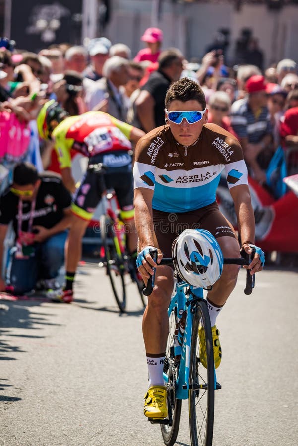 Abbiategrasso, Italy May 24, 2018: Professional Cyclist in Transfer ...