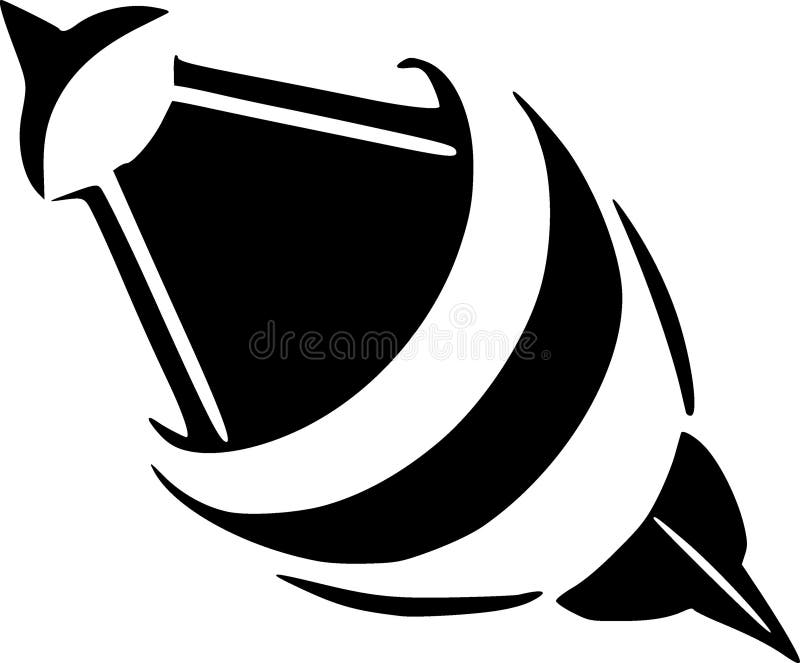 Abbildung der schwarz-weißen Raketensymbole vektor abbildung