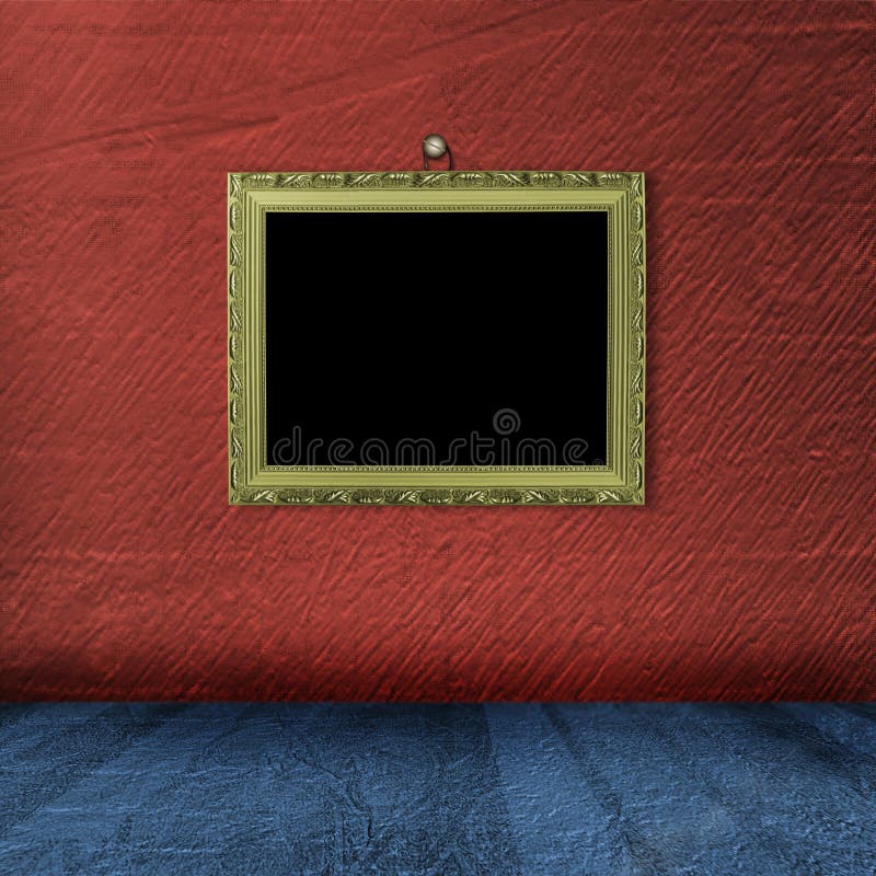 Abbildunggoldfeld mit Victorianmuster stock abbildung Abbildunggoldfeld mit Victorianmuster stock abbildung