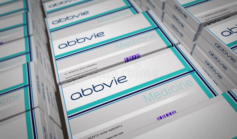Abbvie medicine tablets pack 3d illustration