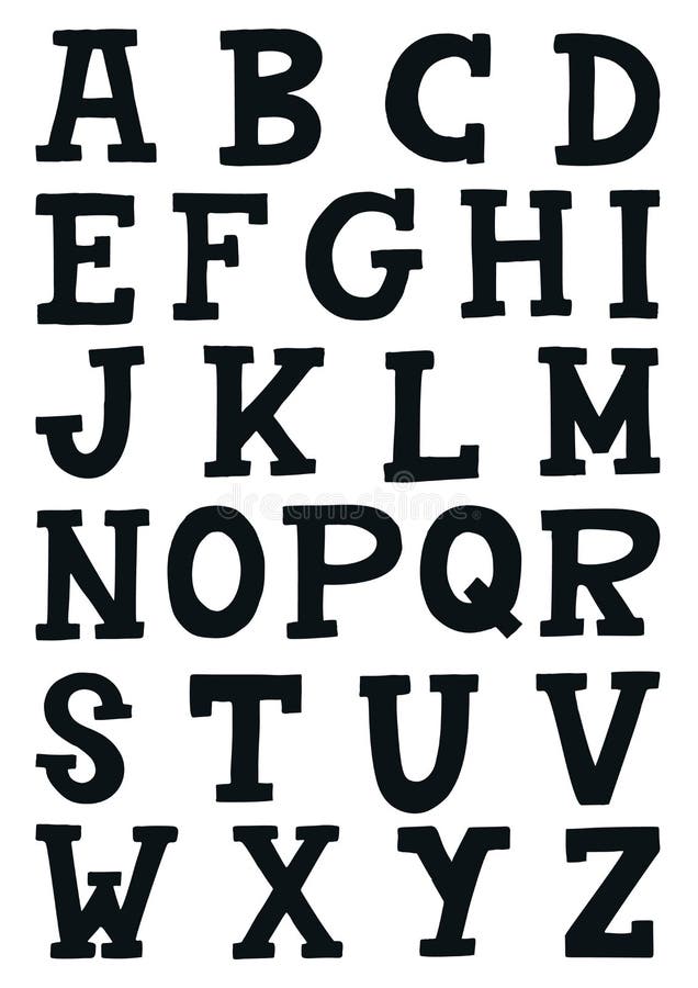 ABC - Latin Alphabet. Unique Nursery Poster with Letters in