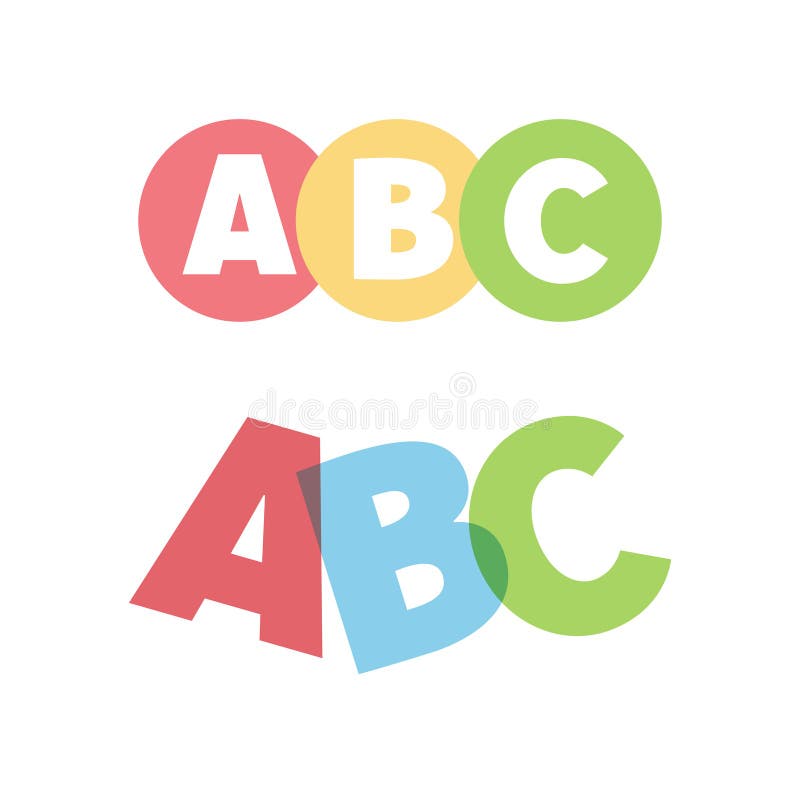 ABC letters. Vector icons stock vector. Illustration of language ...