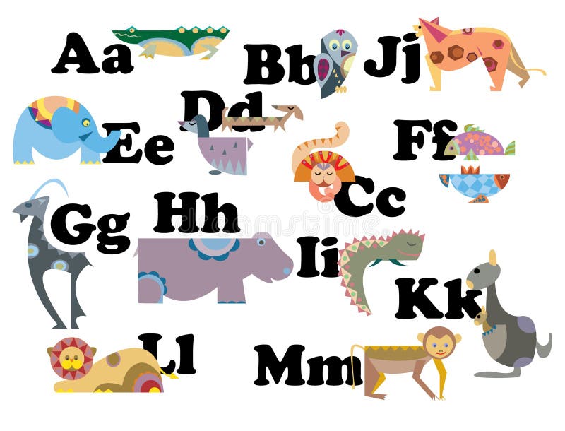 Alphabet Anglais Avec Des Animaux Photos Pour Illustration De Vecteur Illustration Du Conception Livre Alphabet Anglais Avec Des Animaux Photos Pour Illustration De Vecteur Illustration Du Conception Livre
