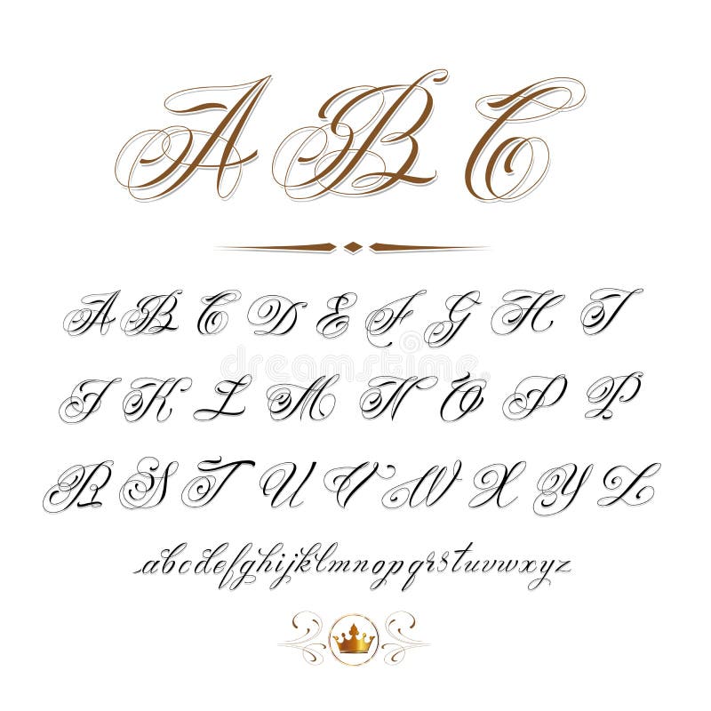 Calligraphy Alphabet Stock Illustrations – 228,676 Calligraphy Alphabet  Stock Illustrations, Vectors & Clipart - Dreamstime