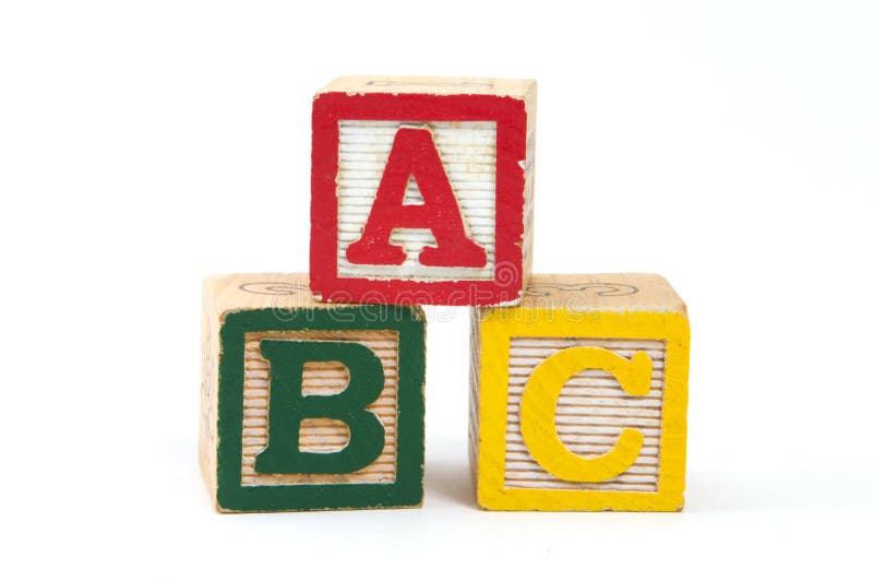 ABC Wooden Blocks stock image. Image of simple, kindergarten 30146387