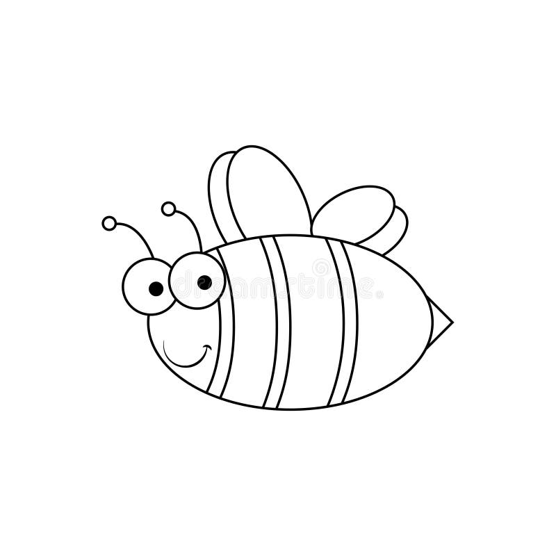 Abeille - icône simple illustration de vecteur Abeille - icône simple illustration de vecteur