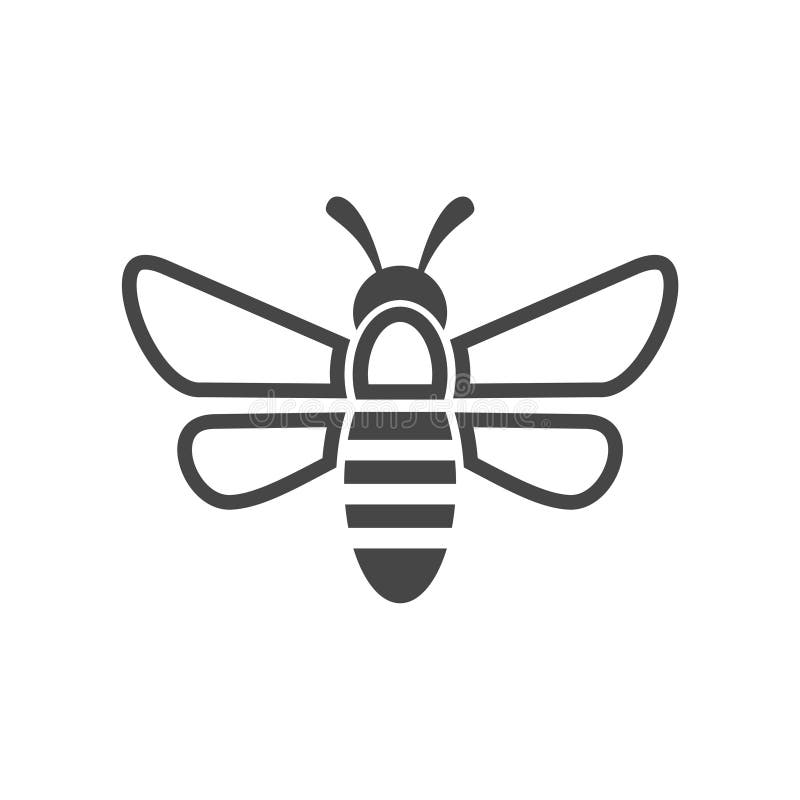 Abeille Logo Sign Icon illustration stock Abeille Logo Sign Icon illustration stock